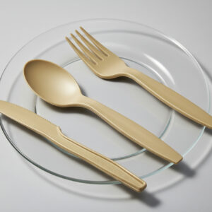 Tea Fiber Cutlery – Knife, Fork, and Spoon